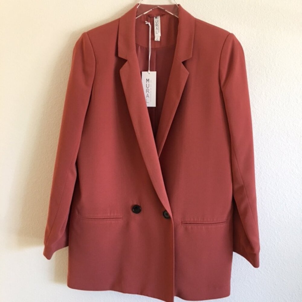 Mural Boyfriend Jacket Size Small